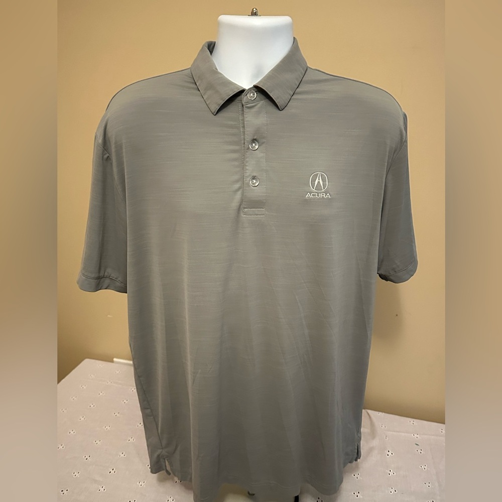 Callaway Opti-dn Acura LogoMen's Polo Gray Medium